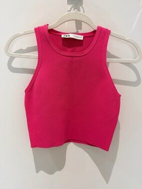 Zara Fuchsia Cropped Tank